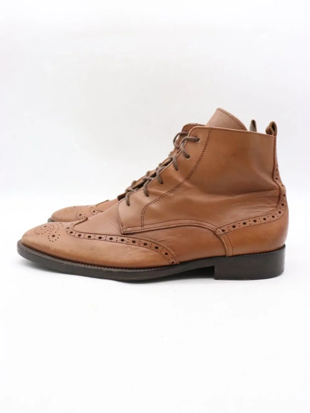 To Boot New York Adam Derrick Men's Size 10.5 Brown Wingtip Boots Made in Italy